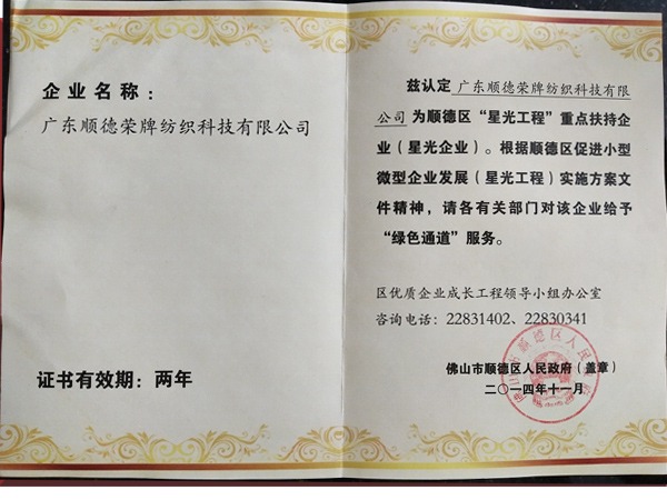 银河集团(galaxy)荣获政府重点扶持企业